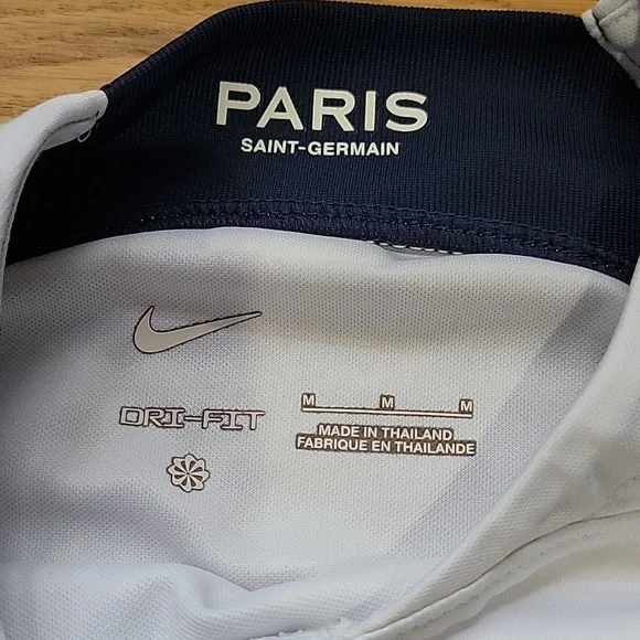Nike PSG Paris Saint-Germain White Soccer Jersey Size Medium - Picture 2 of 10